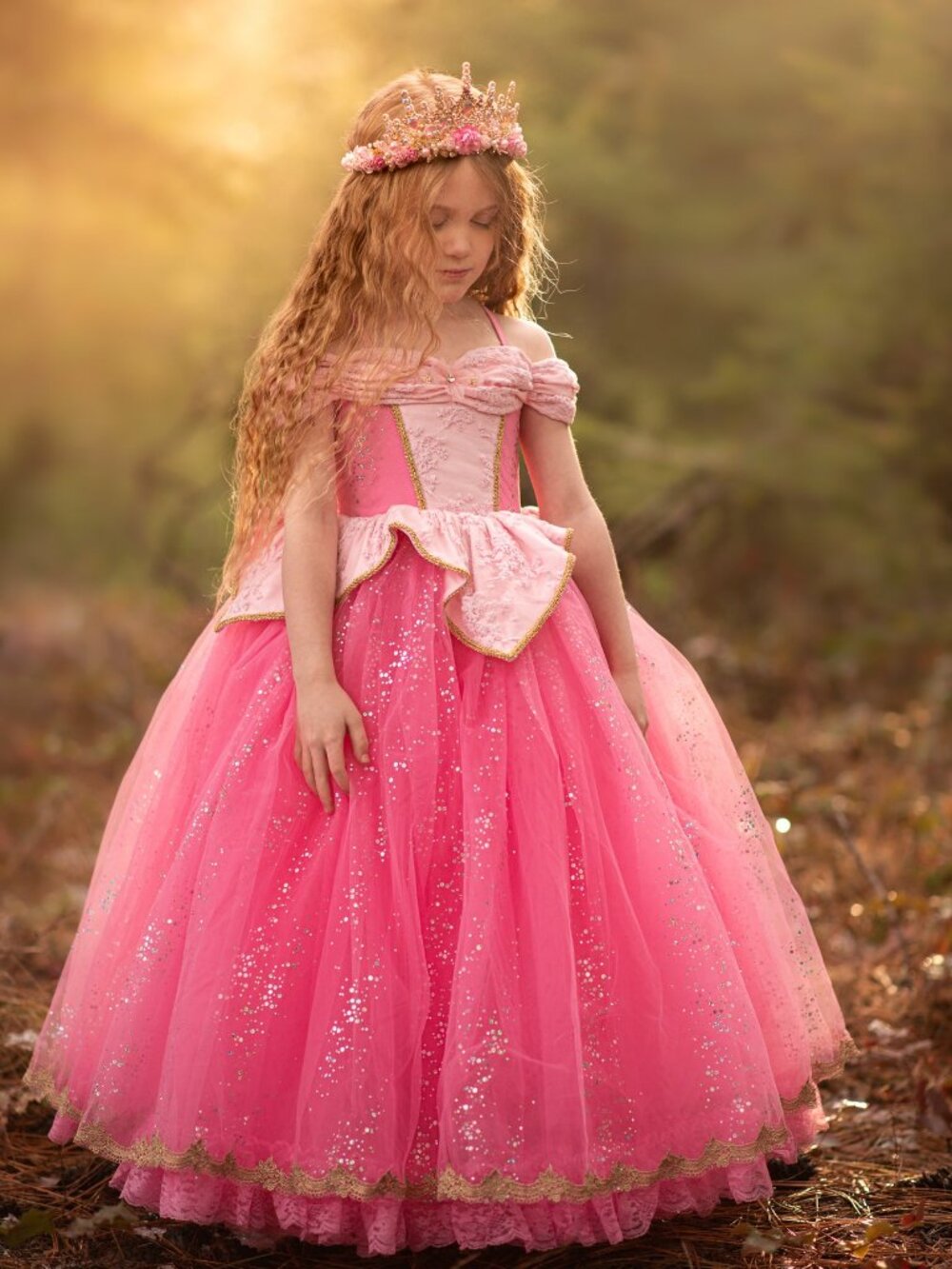 NEW Wild Lilies Aurora Sleeping Beauty Princess Gown size 5/6
